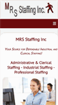 Mobile Screenshot of mrsstaffing.com